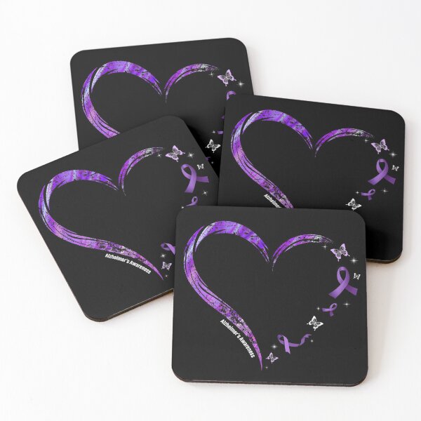 Item preview, Cool Alzheimer Survivor Heart Birthday Shirt Ribbon Awareness Mothers Fathers Day T Shirt designed and sold by tuanitus.