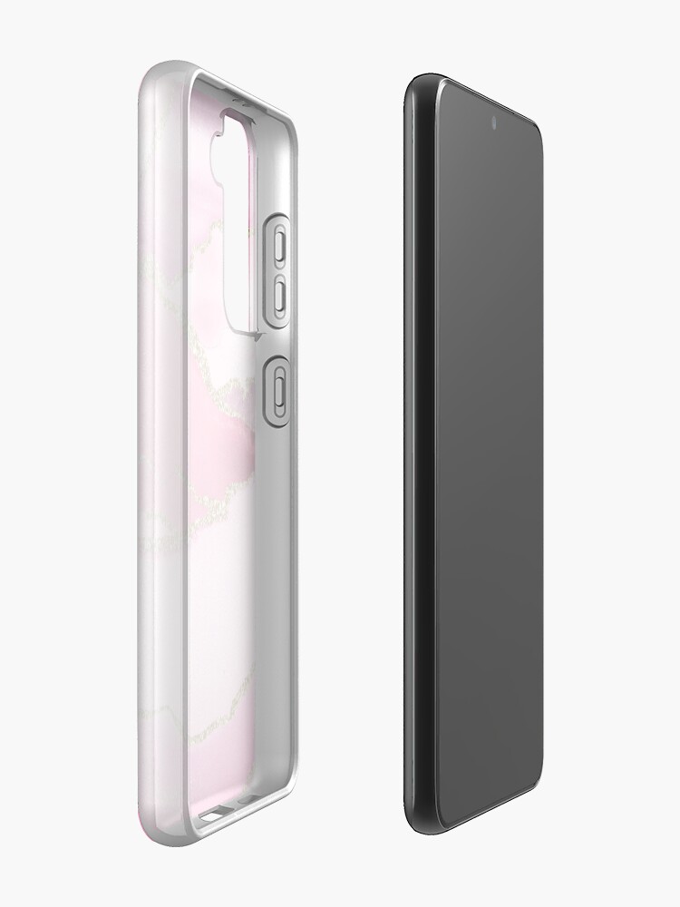 Alternate view of Pink Blush Agate Marble Landscape Case & Skin for Samsung Galaxy