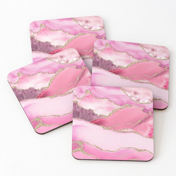 Item preview, Pink Blush Agate Faux Marble Landscape designed and sold by MysticMarble.