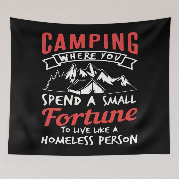 Item preview, camping t shirt | camping shirt | funny camping shirt | man camping shirt |homeless man shirt | campers shirt | camping gifts | camper's gift designed and sold by Manisma Road.