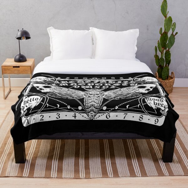 Death Moth Spirit Board Throw Blanket
