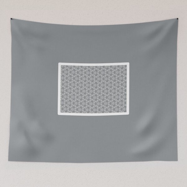 Item preview, Cool,elegant white pattern on a sophisticated gray background for a designer look designed and sold by PetaJaneHome.