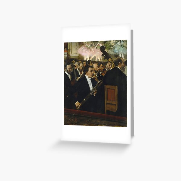 Edgar Degas - L Orchestre De L Opera Desire Dihau (1833 - 1909), Basson Greeting Card