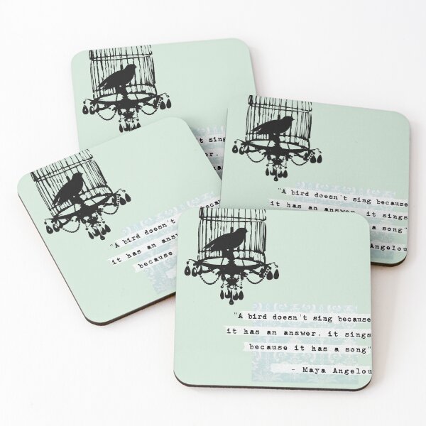 Item preview, Maya Angelou Why the Caged Bird Sings designed and sold by booksnbobs.