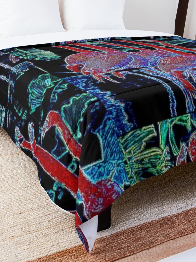 Alternate view of FLAMINGOS Comforter
