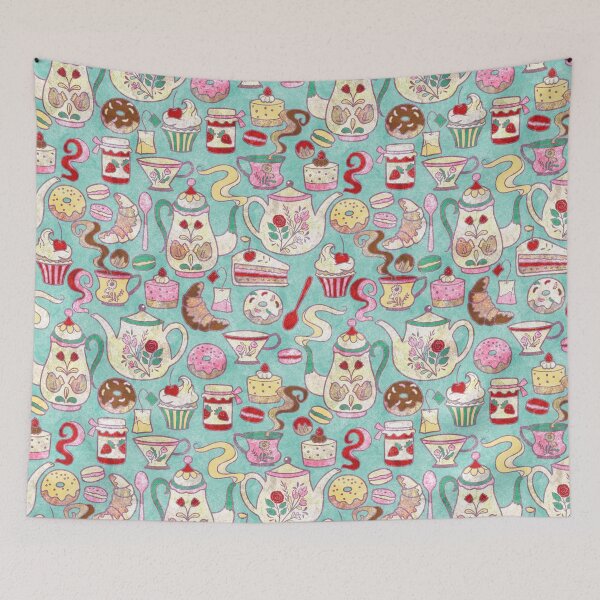 Item preview, Tea time pastel blue designed and sold by Gaia Marfurt.