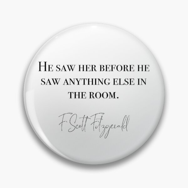 Item preview, He saw her - F Scott Fitzgerald designed and sold by peggieprints.
