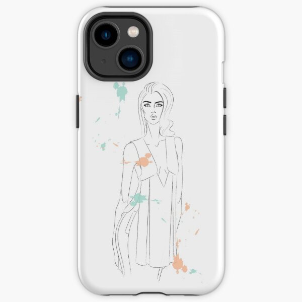 Fashion Model Watercolour iPhone Tough Case