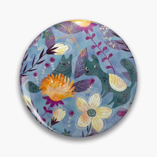 Item preview, Fantasie Floreali in blu designed and sold by Gaia Marfurt.