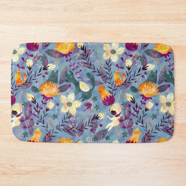Item preview, Fantasie Floreali in blu designed and sold by Gaia Marfurt.