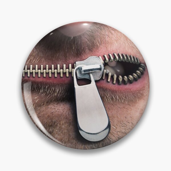 Item preview, Zip It - Funny Mens mouth with Zipper designed and sold by cgroenewald.