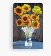 Sunny Flowers Canvas Print