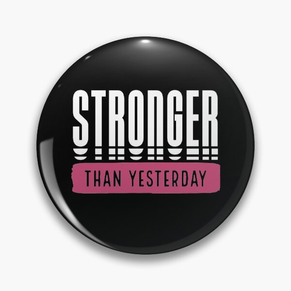 Item preview, Stronger Than Yesterday Womens Fitness designed and sold by moveella.