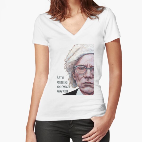 Mr. Warhol Fitted V-Neck T-Shirt