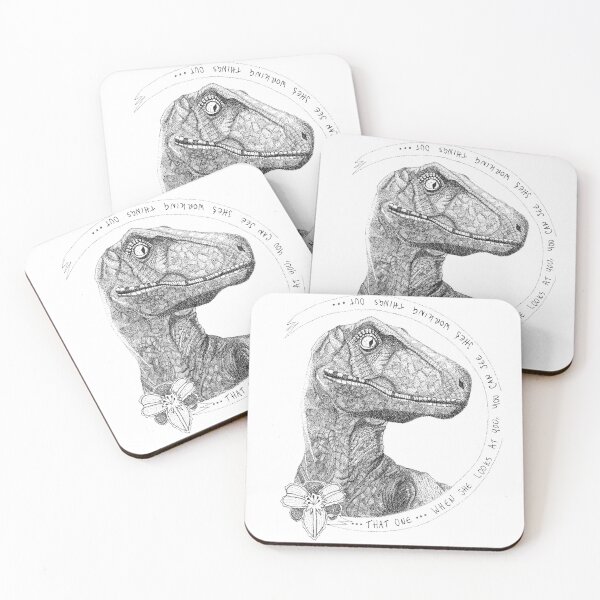 Item preview, Velociraptor drawing designed and sold by marthasaurus.