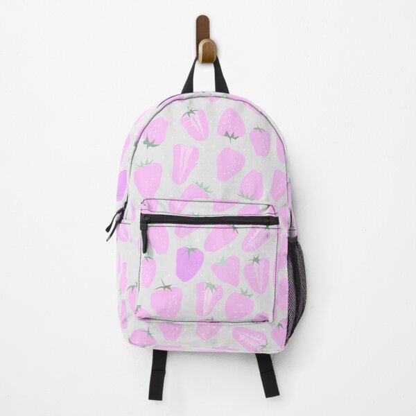 Item preview, Sweet and cute strawberries in pattern designed and sold by Emi Yañez.
