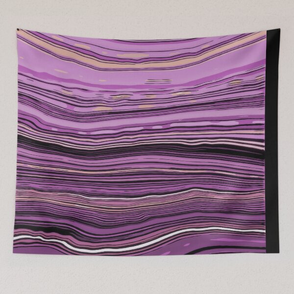 Item preview, Watercolor marble pink purple line color cool cute Mask designed and sold by Collagedream.