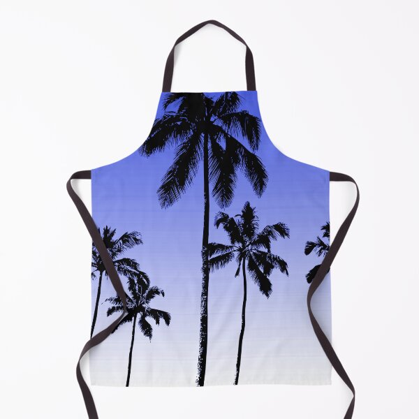 Item preview, Royal blue tropical palms designed and sold by peggieprints.