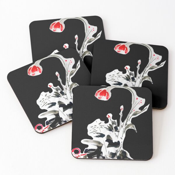 Item preview, Red flower by the pond designed and sold by manuelunsui.
