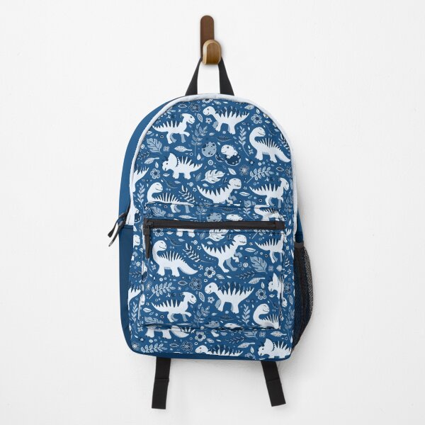 Item preview, Dino Floral in Classic Blues designed and sold by micklyn.