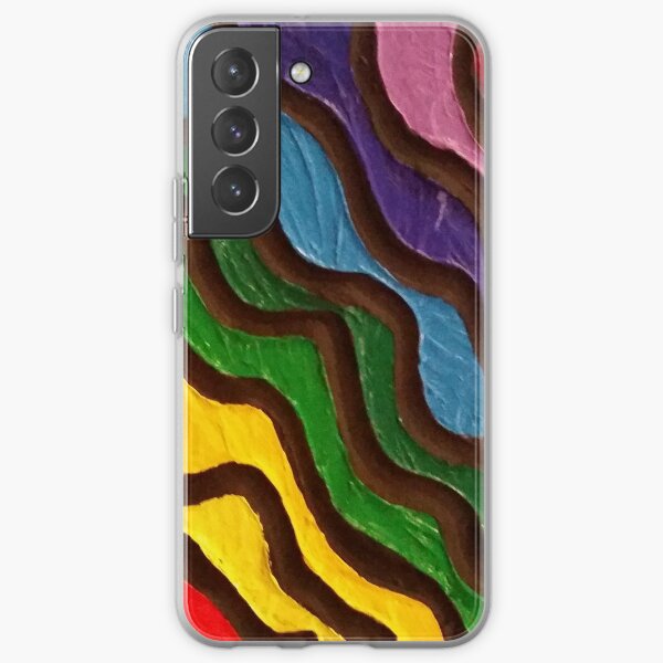 Rainbow Waves 2 Painting Samsung Galaxy Soft Case