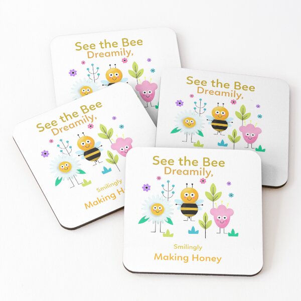 Item preview, See the bee? Dreamily, smilingly, Making Honey designed and sold by Got-Ya-Bak.