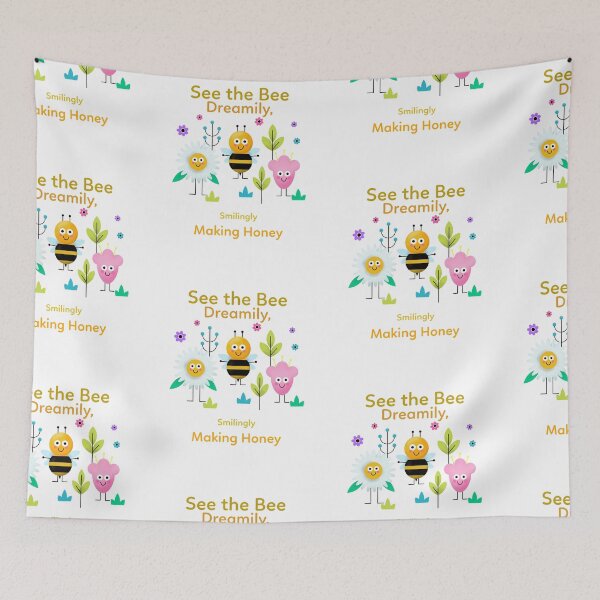 Item preview, See the bee? Dreamily, smilingly, Making Honey designed and sold by Got-Ya-Bak.