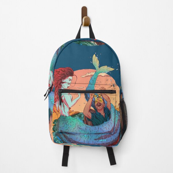 Item preview, Tropical Mermaid | Wall Art Home Decor | Reusable Facemask | Washable Face Cover | Warm Colors Drawing | Illustration designed and sold by Any Color Designs.