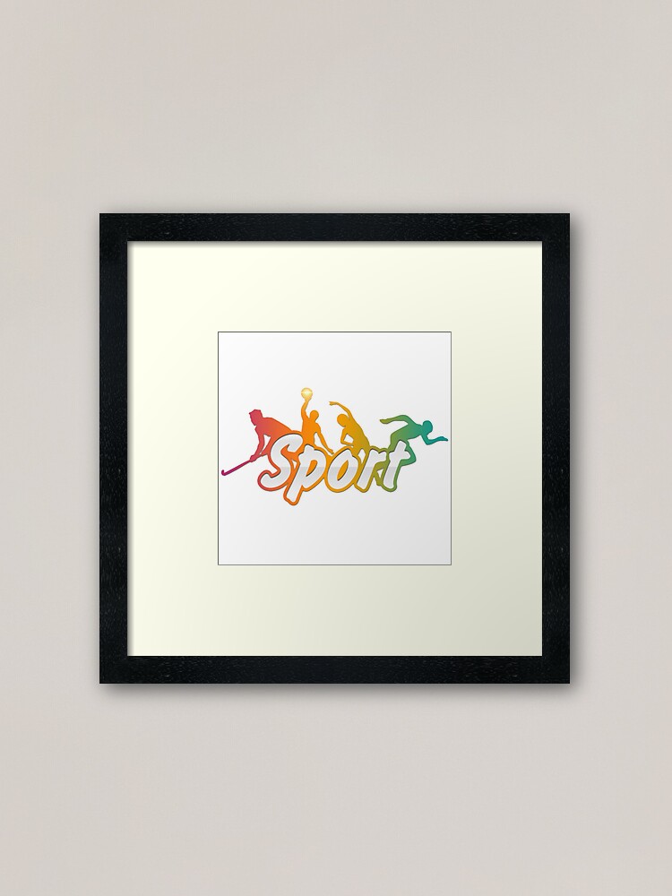 "sport" Framed Art Print for Sale by dheresh Redbubble
