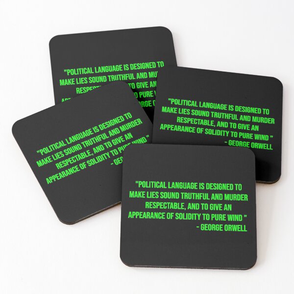 Item preview, George Orwell's quote about politicians designed and sold by WilliamPaterson.