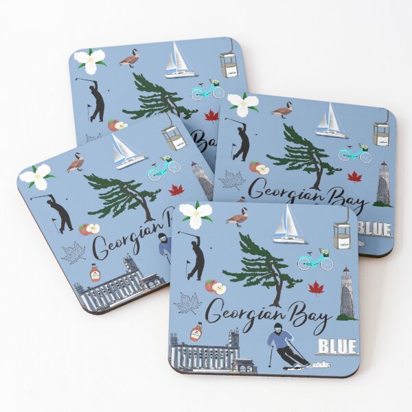 Item preview, Images of Georgian Bay on Blue designed and sold by Quick Brown Fox Canada.