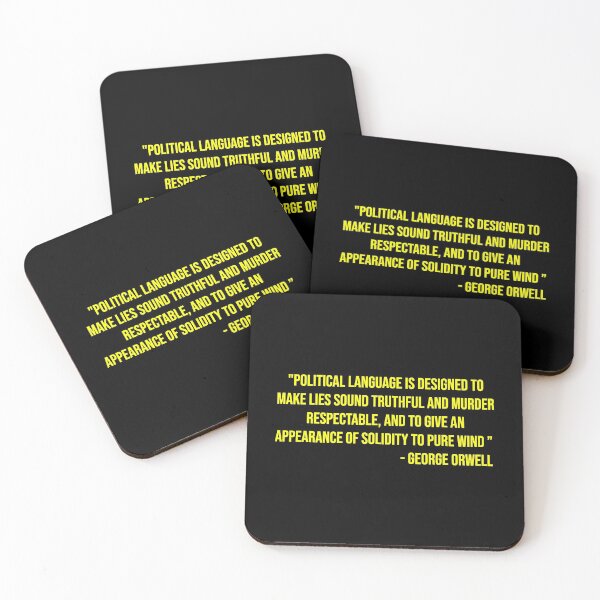 Item preview, George Orwell's quote about politicians designed and sold by WilliamPaterson.