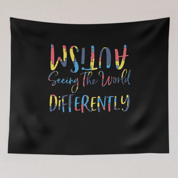 Item preview, Autism Seeing The world Differently Autism Awareness  Novelty Design designed and sold by Akmloza.