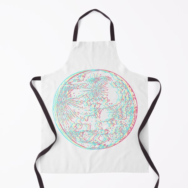 Item preview, red blue 3d moon designed and sold by MartaOlgaKlara.