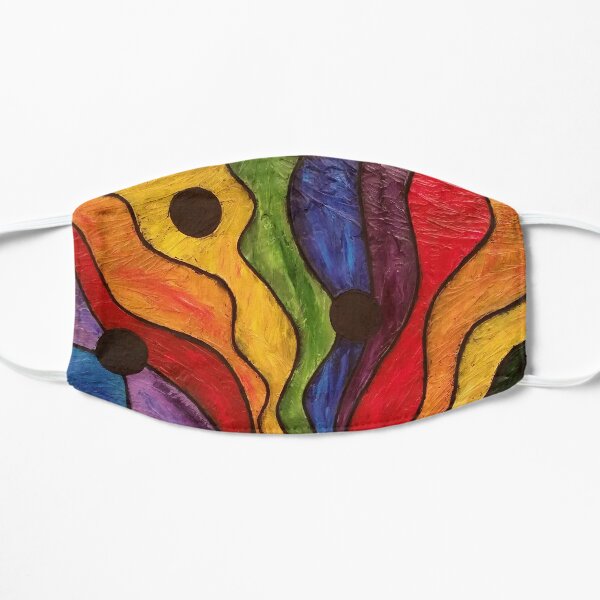 Rainbow Road Painting Flat Mask
