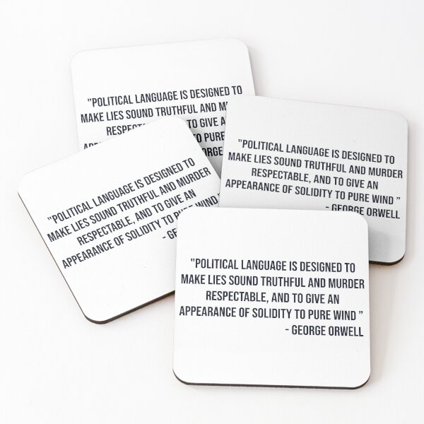Item preview, George Orwell's quote about politicians designed and sold by WilliamPaterson.