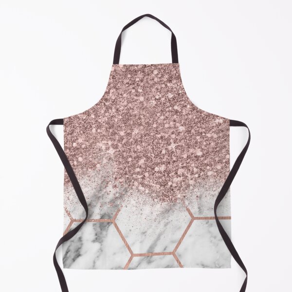 Item preview, Rose gold glitter dust over stunning white marble III designed and sold by peggieprints.