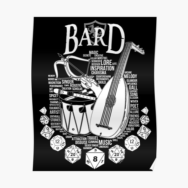 Bard Posters Redbubble