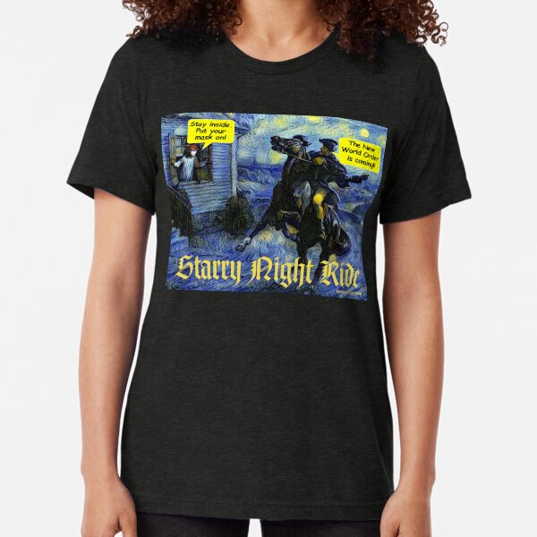 Starry Night Ride Tri-blend T-Shirt