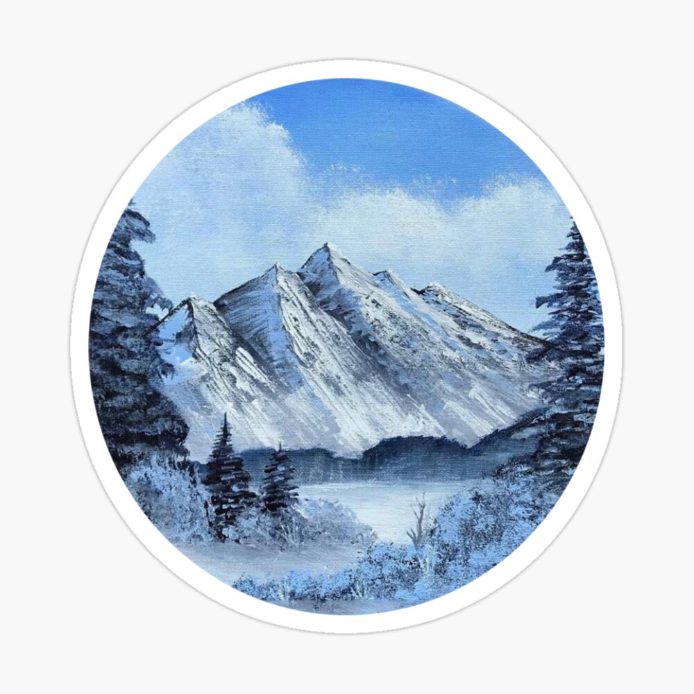 bob ross circle painting