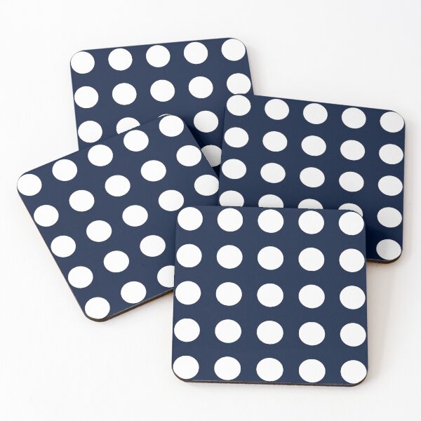 Item preview, Large White and Navy Polka Dots - Classic Print for a Reason. designed and sold by cgroenewald.