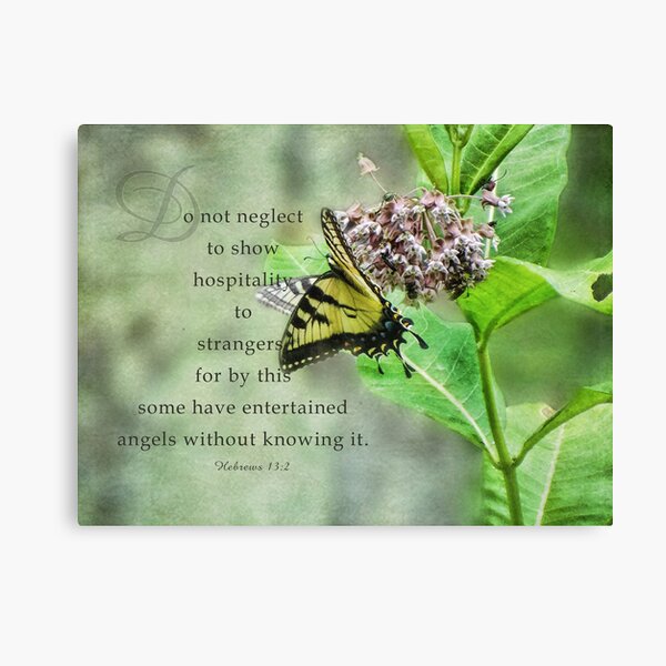 entertain strangers-Hebrews 13:2 Canvas Print