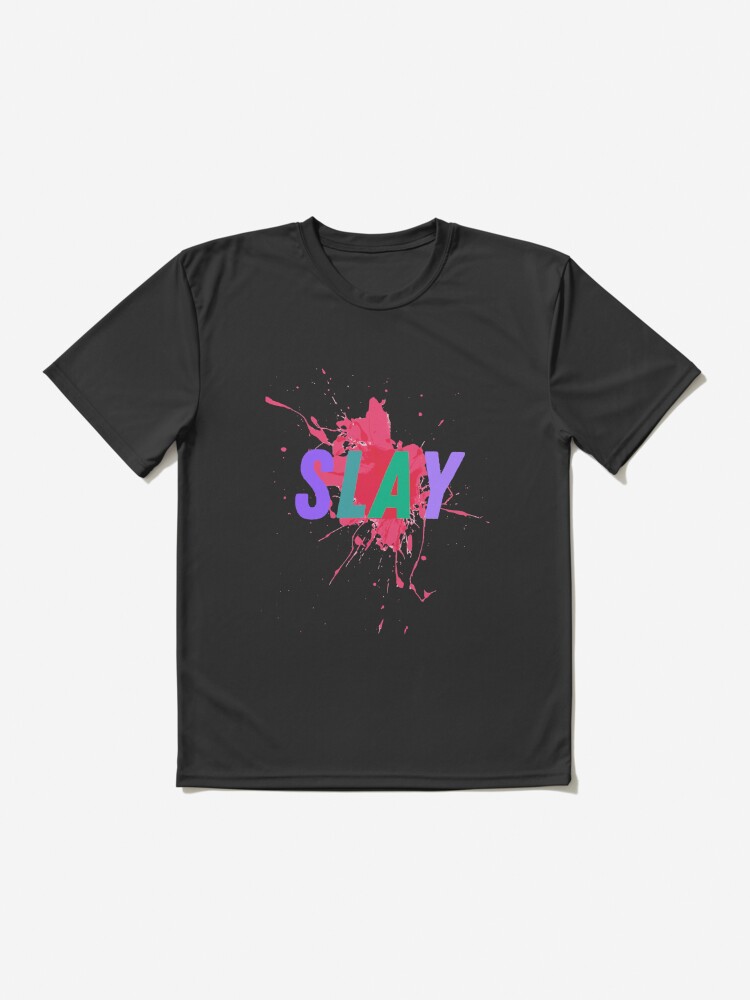 Slay Basketball Clothing Paint Splash Slang Text Apparel For Men and Women  Art Board Print for Sale by kh3duck