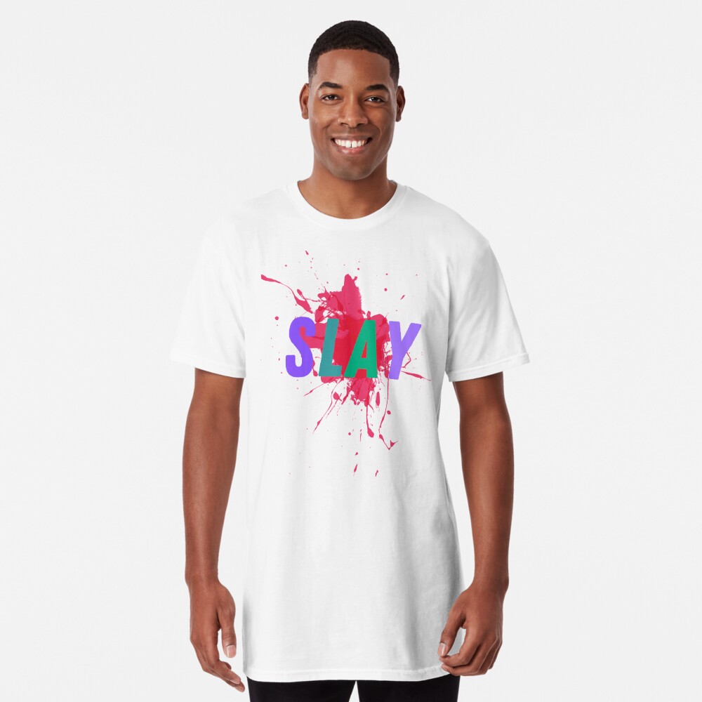 Slay Basketball Clothing Paint Splash Slang Text Apparel For Men and Women Art  Board Print for Sale by kh3duck