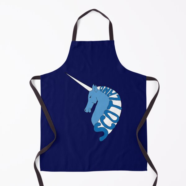 Item preview, BLUE AND WHITE SCOTTISH UNICORN WITH SCOTLAND TEXT MANE designed and sold by MacPean.