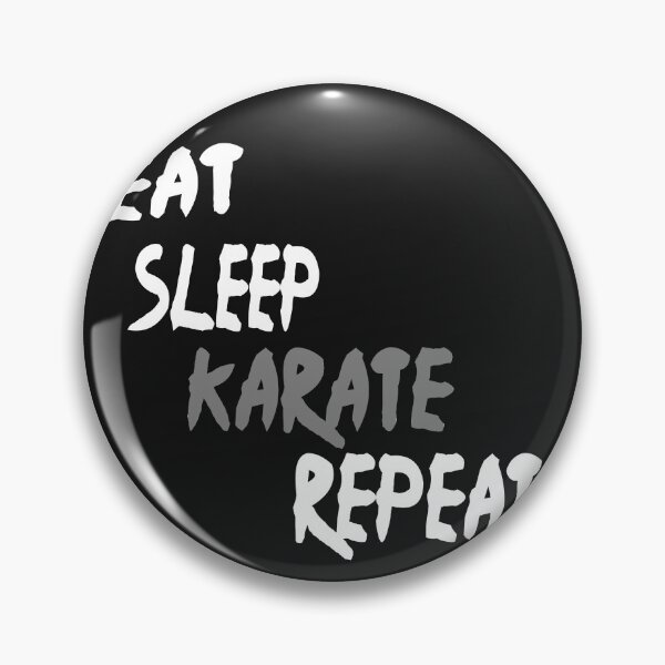 Item preview, Eat Sleep Karate Repeat designed and sold by Saa3D.