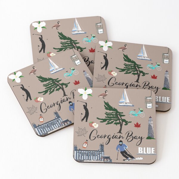 Item preview, Images of Georgian Bay on Tan designed and sold by Quick Brown Fox Canada.