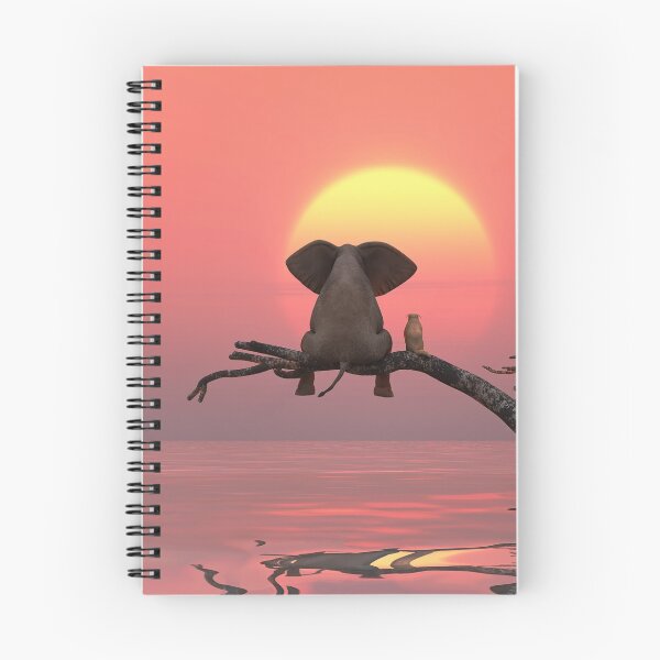 Item preview, elephant and dog are sitting on a tree designed and sold by Mike Kiev art.