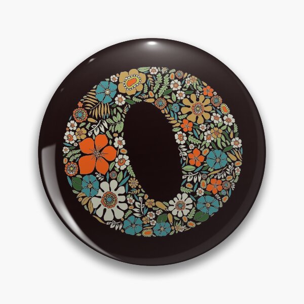 Item preview, Hippie Floral Letter O designed and sold by zeljkica.