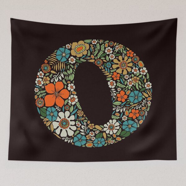 Item preview, Hippie Floral Letter O designed and sold by zeljkica.
